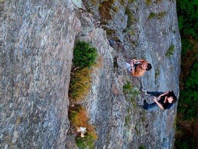 Escalade du rocher du Wolfsfelsen