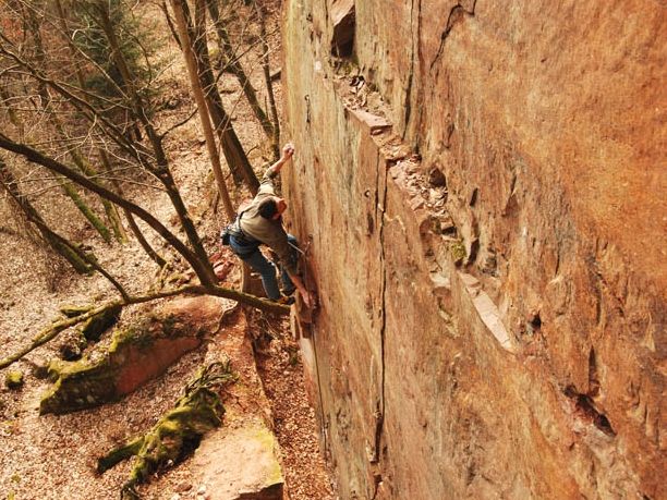 Escalade du rocher de Ziegelberg