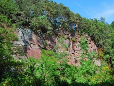 Escalade de l'ancienne carrière du Gauxberg