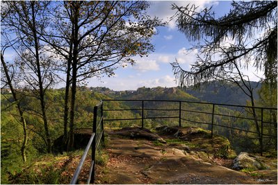 Vue du belvédère du Rocher Blanc