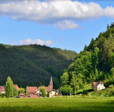 Vue sur le village de Sturzelbronn