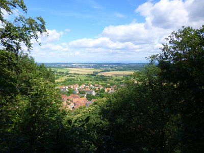 Vue sur Oberbronn et la plaine d'Alsace