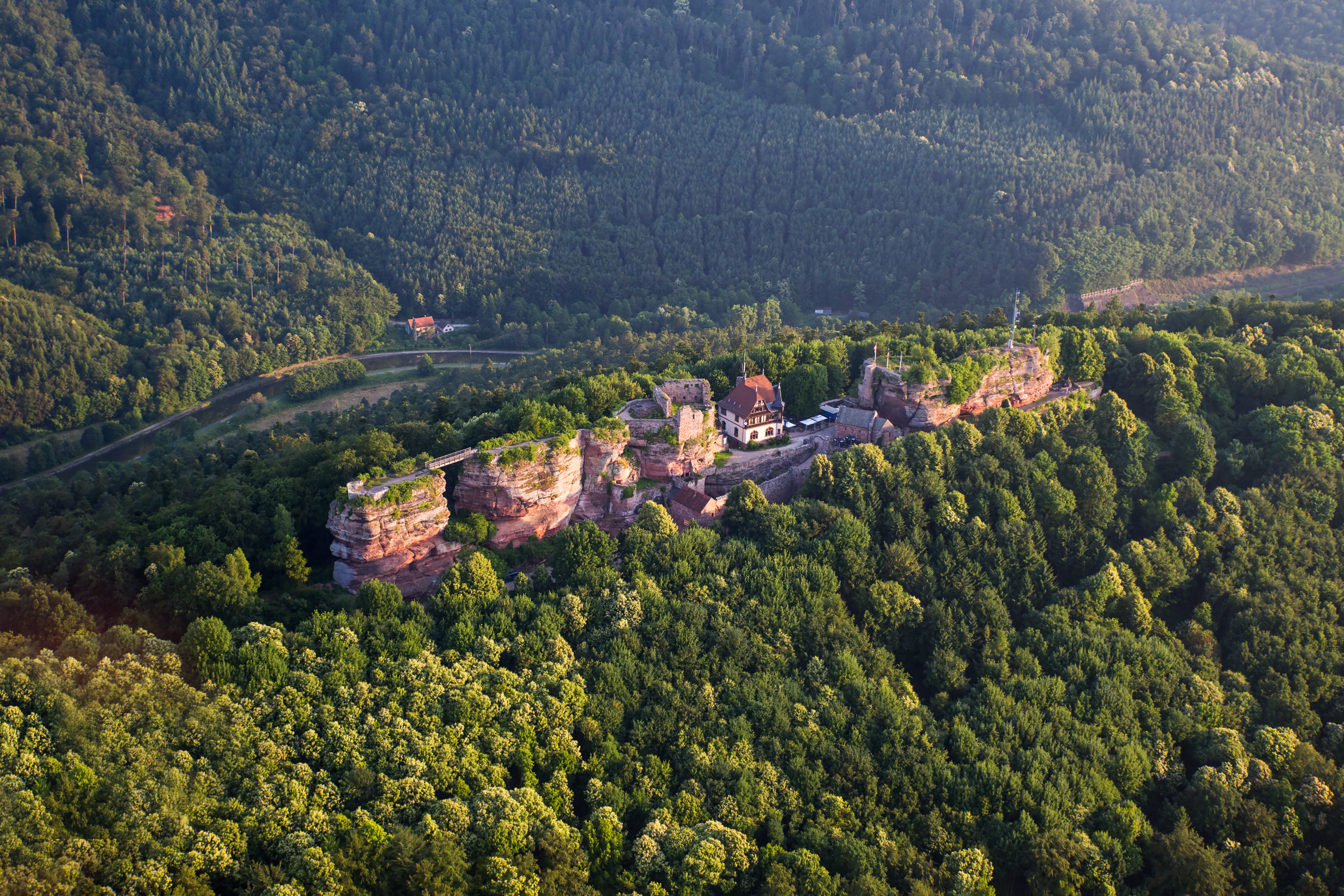 vue aérienne du Haut-Barr